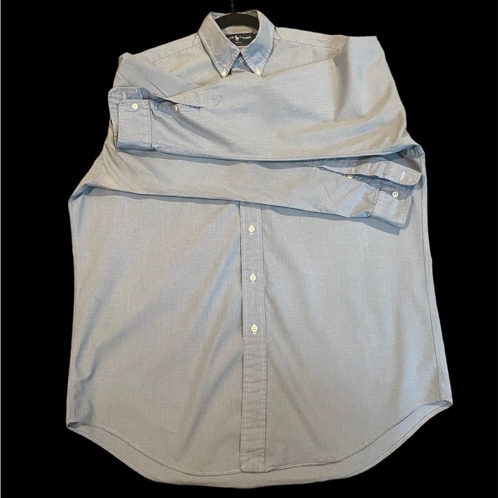 Ralph Lauren Blue Button up Sz M - Picture 2 of 4